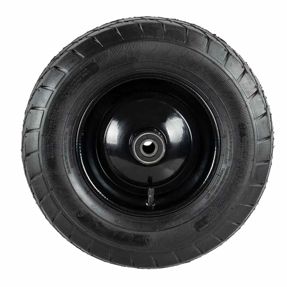 Roue et pneu pour brouette avec essieu 3/4 po 15 3/8 po JARDINAS