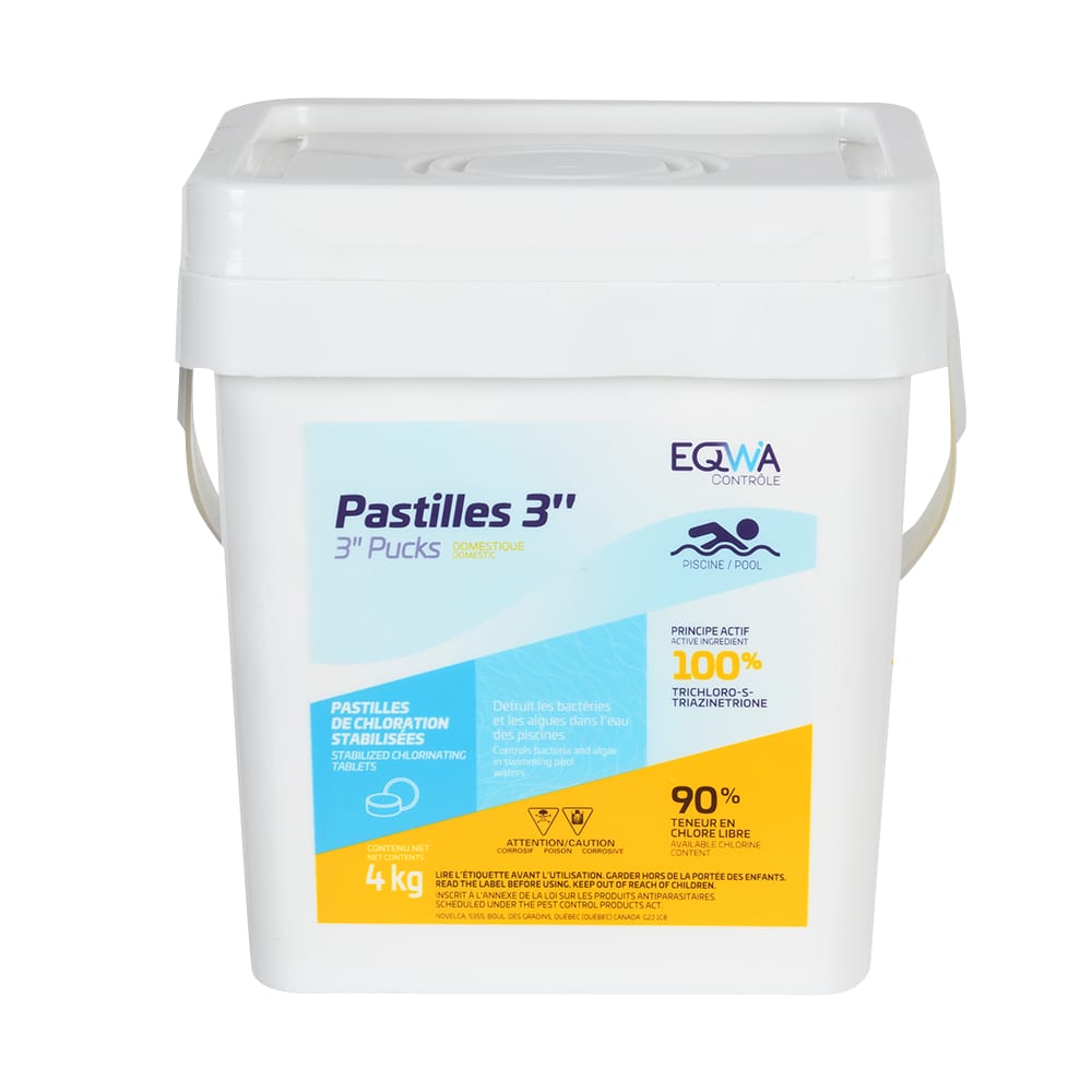Chlore en pastilles 3 po 4&nbsp;kg