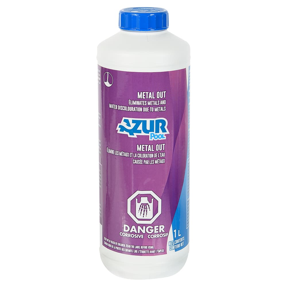 Solution contrôle des métaux pour piscine 1 L