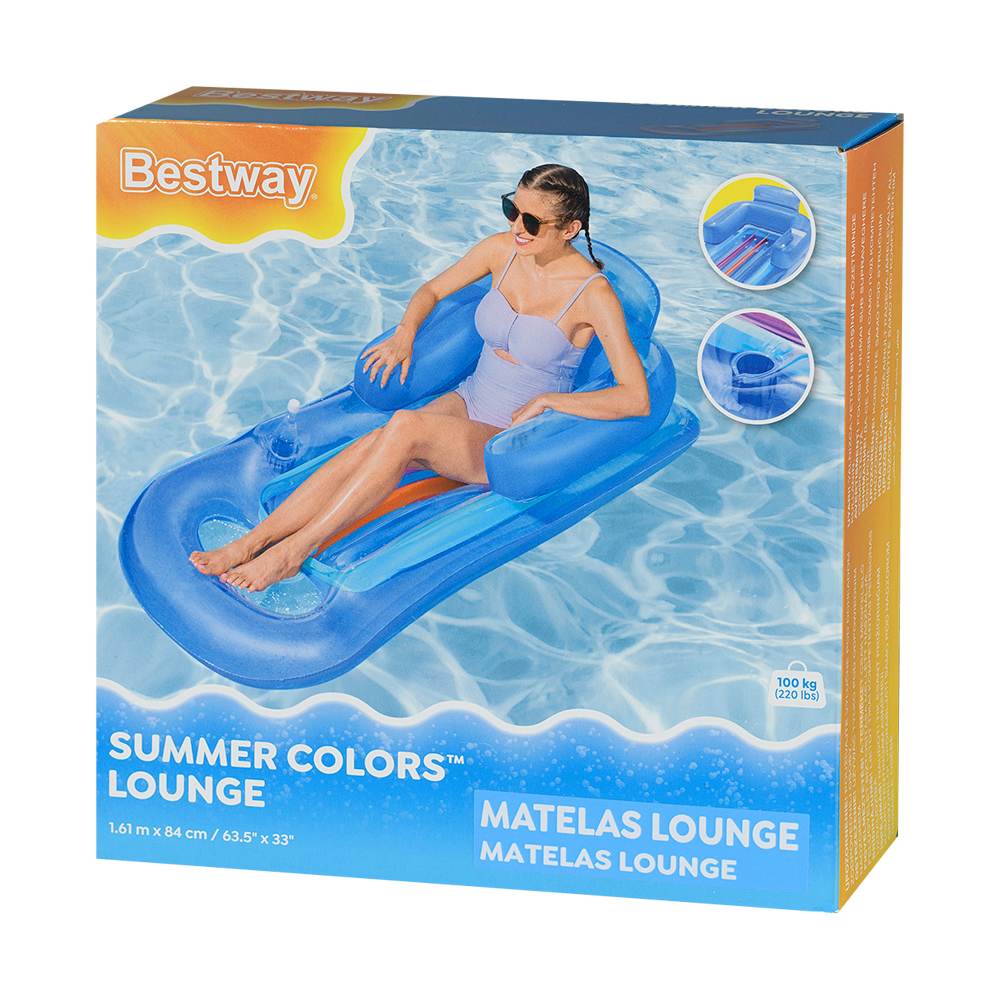 Chaise longue gonflable pour piscine