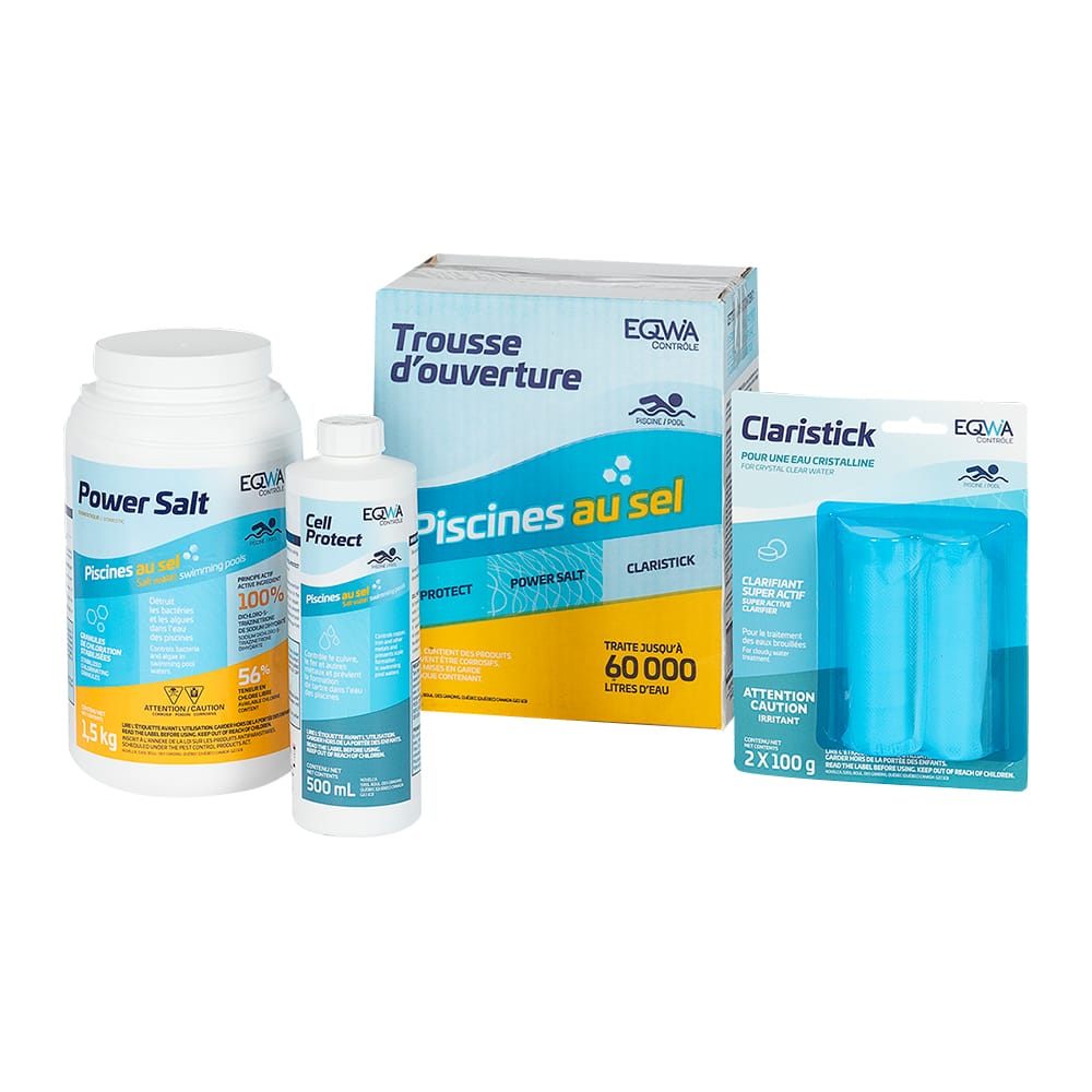 Trousse d'ouverture pour piscine au sel