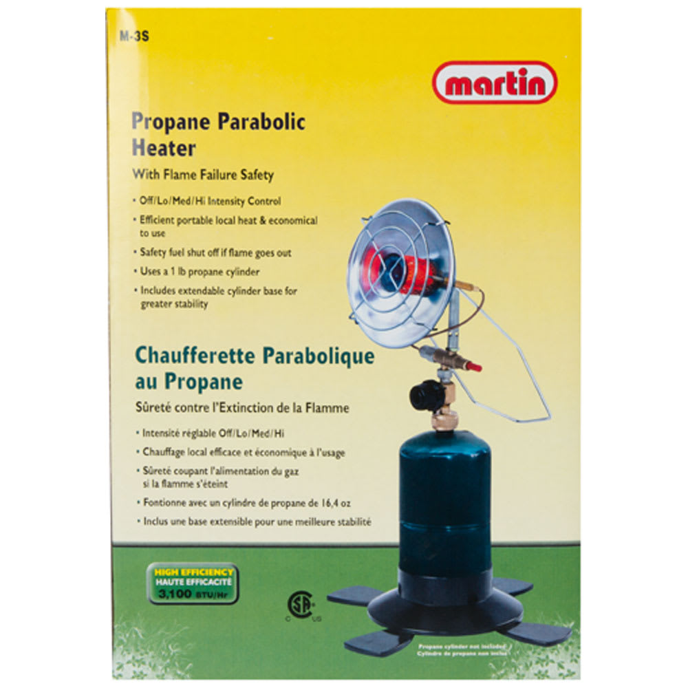 Chaufferette parabolique au propane 3 100 BTU