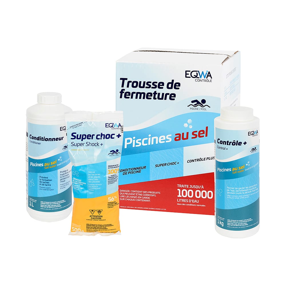 Trousse de fermeture pour piscine au sel
