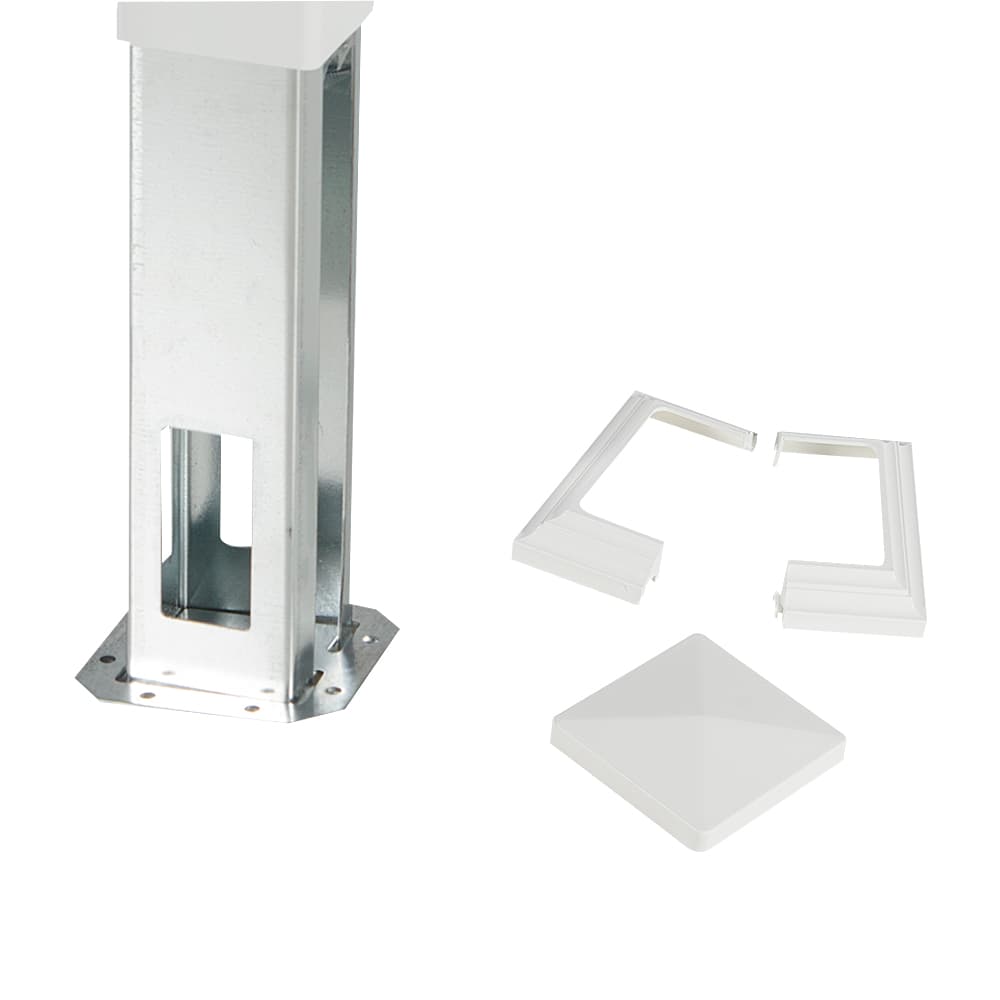 Poteau de fin pour rampe en PVC 44&nbsp;po