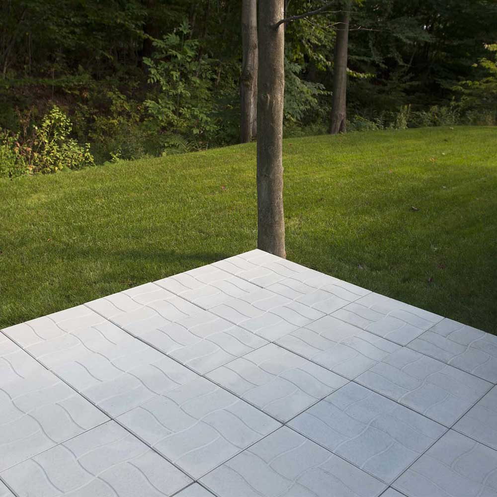 Dalle de béton Pavé gris pâle 18 po x 18 po