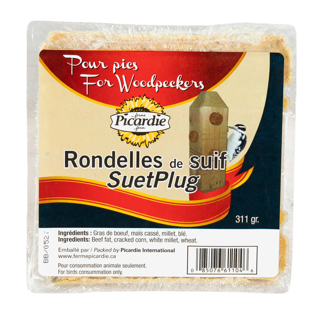 Rondelles de suif pour oiseaux 311 g Pqt/4