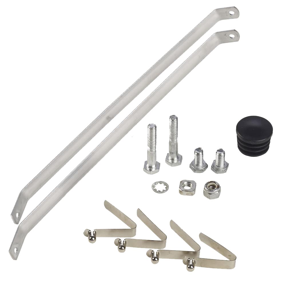 Quincaillerie d'assemblage pour grattes à neige de toiture