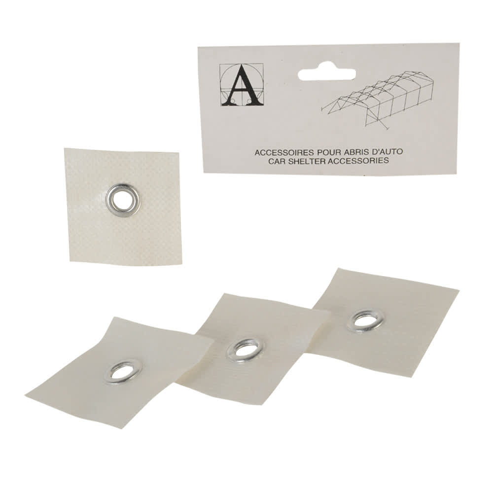 Oeillets adhésifs pour abri d'auto Pqt/4