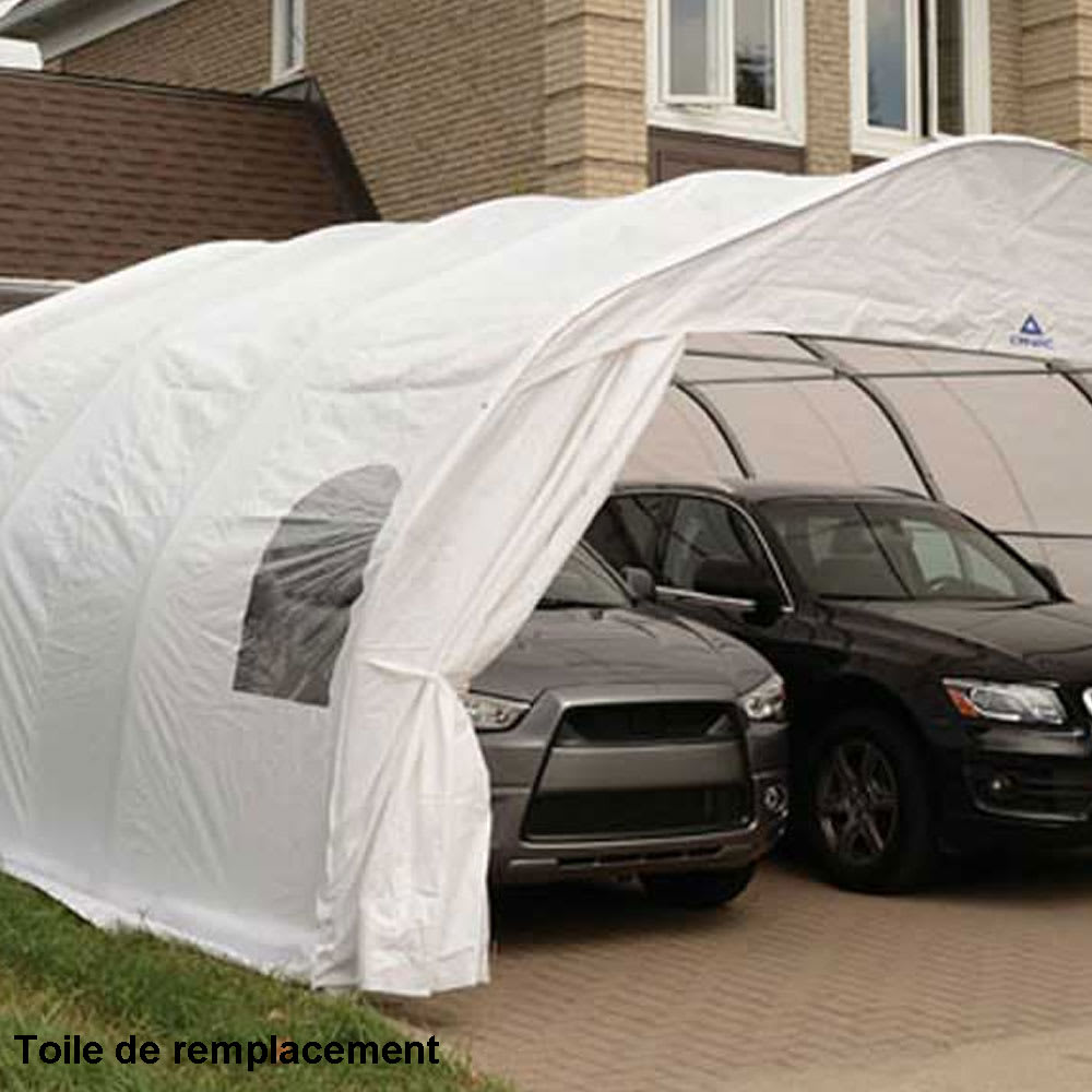 Toile de remplacement pour abri d'auto 18&nbsp;pi&nbsp;x&nbsp;20&nbsp;pi
