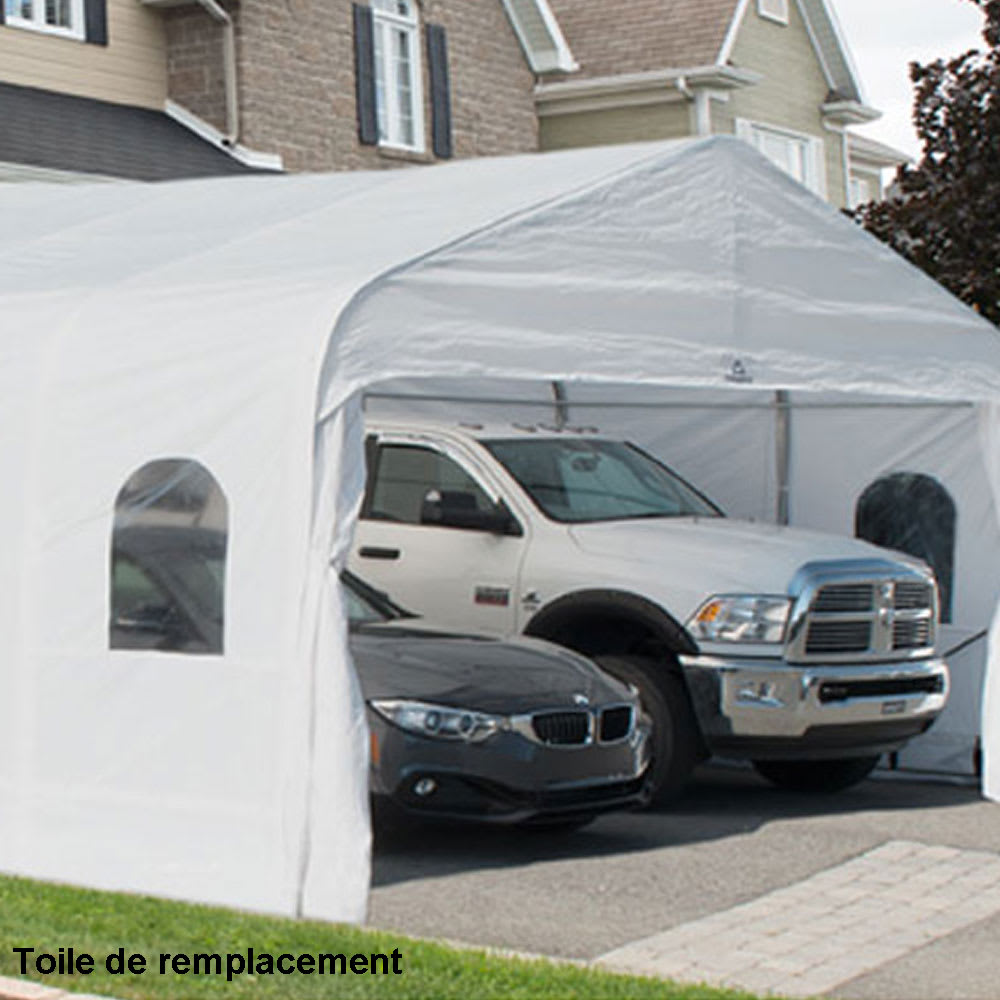 Toile de remplacement pour abri d'auto 18&nbsp;pi&nbsp;x&nbsp;20&nbsp;pi
