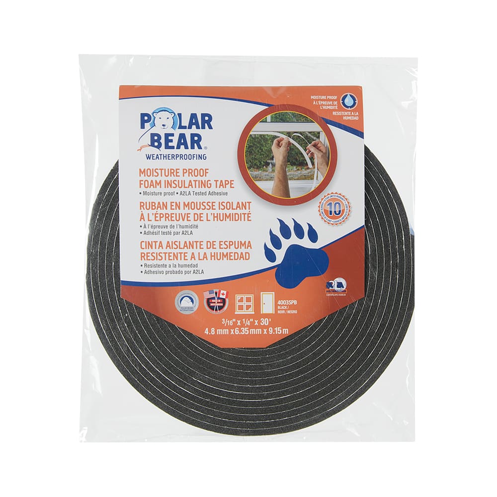 Foam Insulating Tape 3/16 in. x 1-1/4 in. x 30 ft.