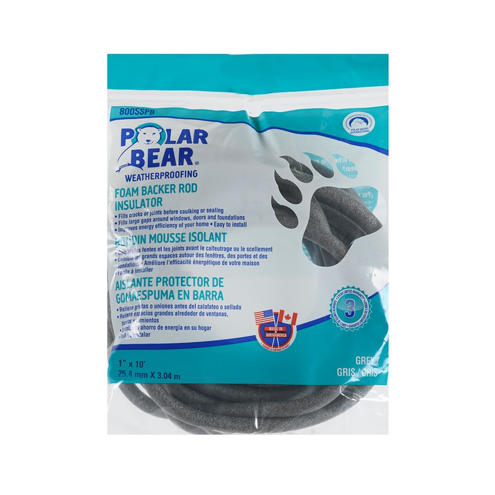 Boudin de mousse isolante 1&nbsp;po&nbsp;x&nbsp;10&nbsp;pi