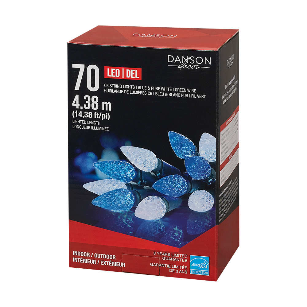 70 C6 LED Lights Set Blue &amp