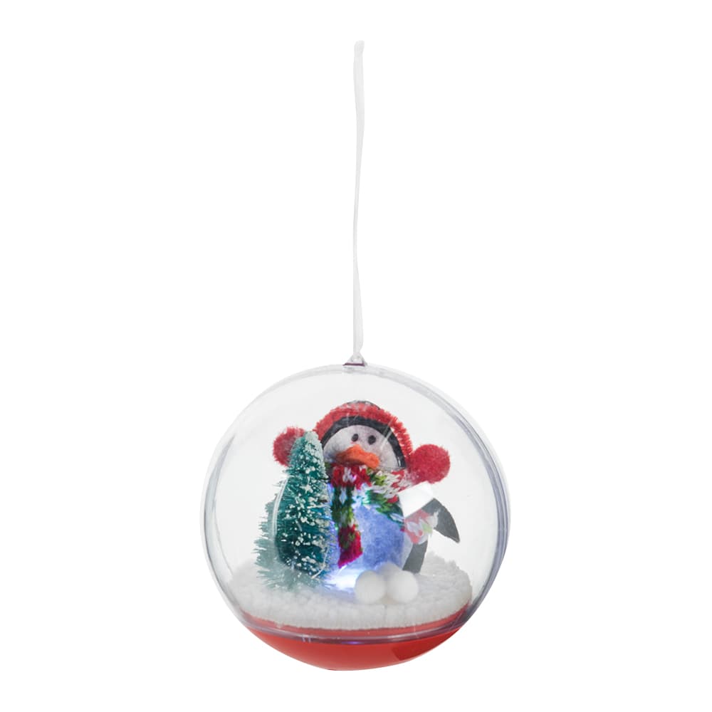 Boule de Noël illuminée 4 po