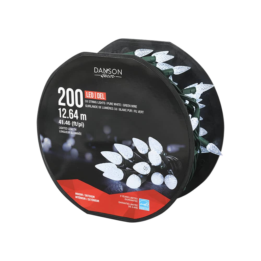 200 C6 LED Lights Set Pure White