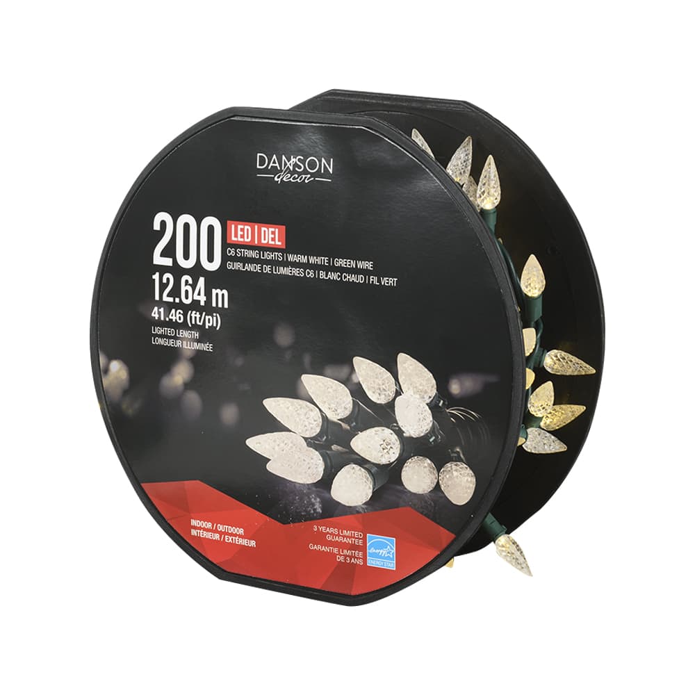 200 C6 LED Lights Set Warm White