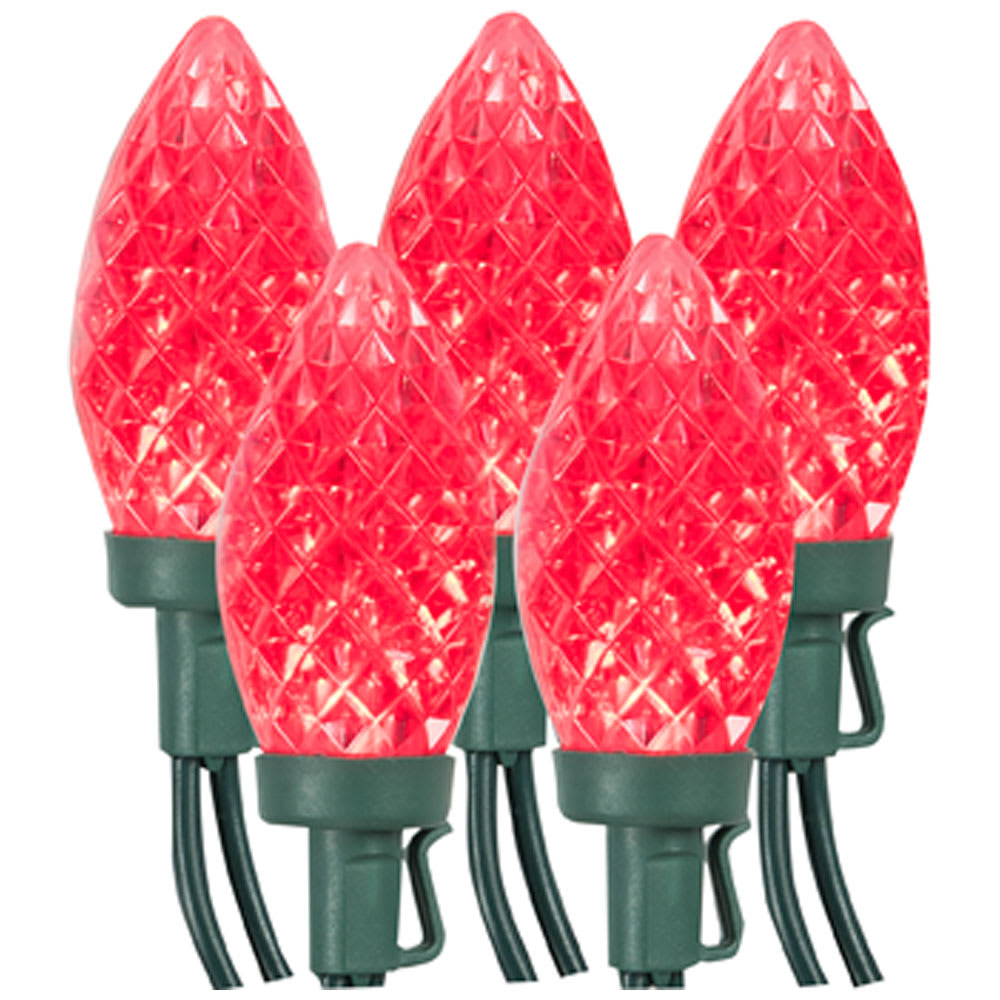 Jeu de 25 lumières DEL C9 Rouge