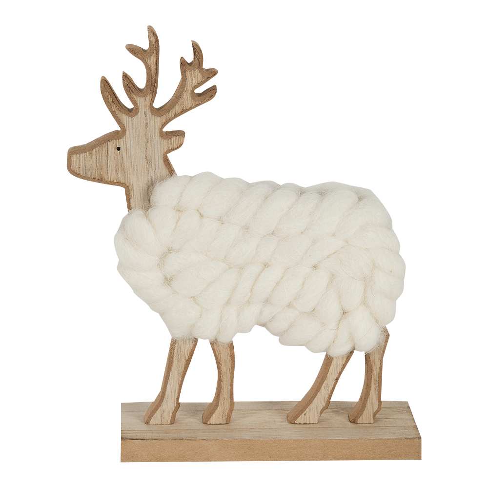 Chevreuil décoratif en bois