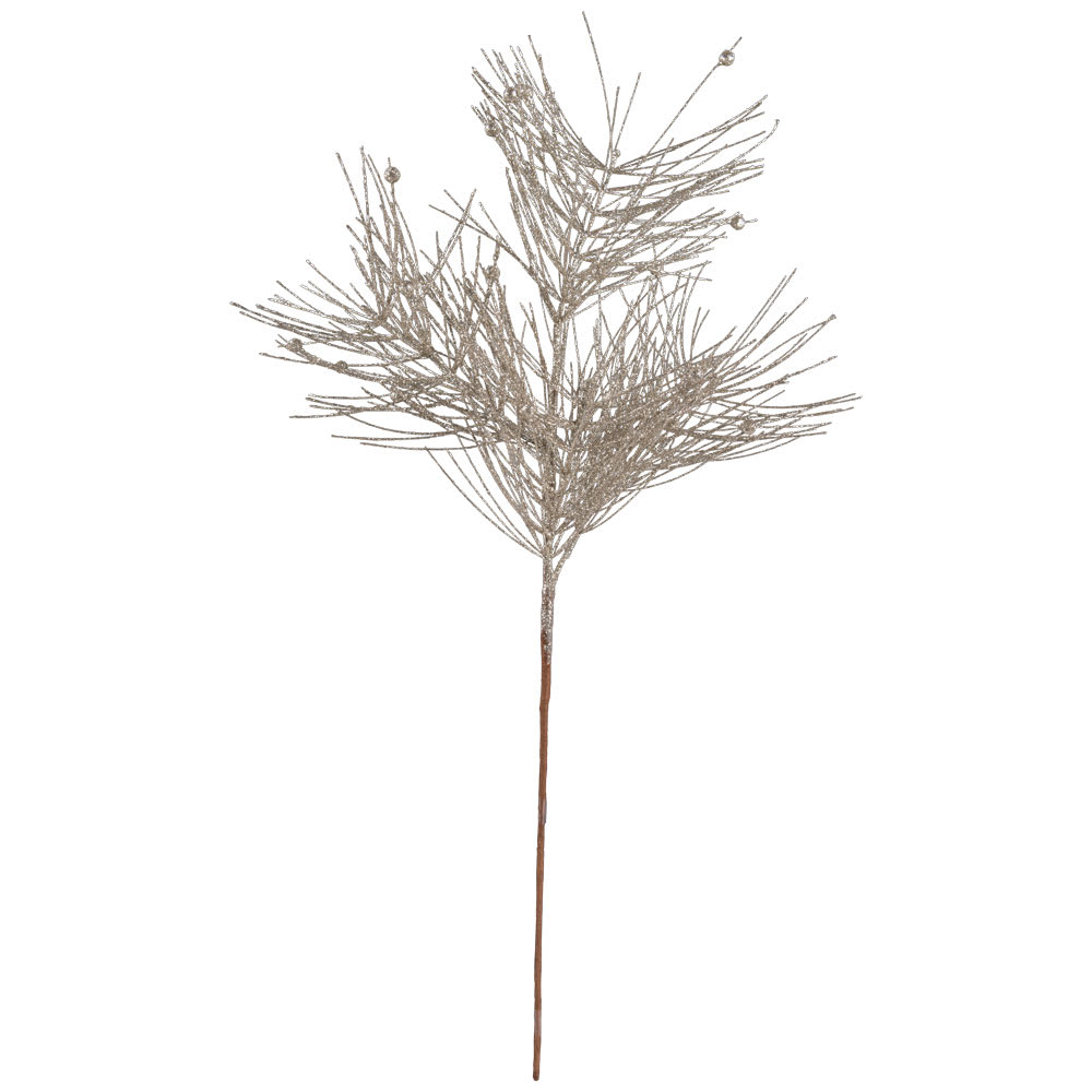 Pic décoratif boules platines 31 po