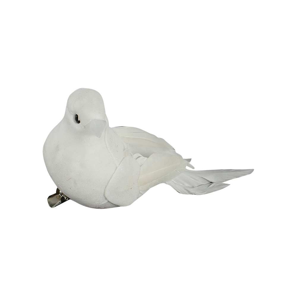Oiseau blanc à pince 4 po VERTUO