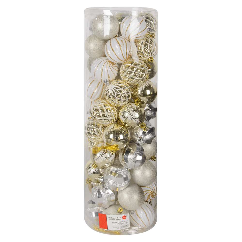 Boules de Noël 2 1/2 po Ens/50