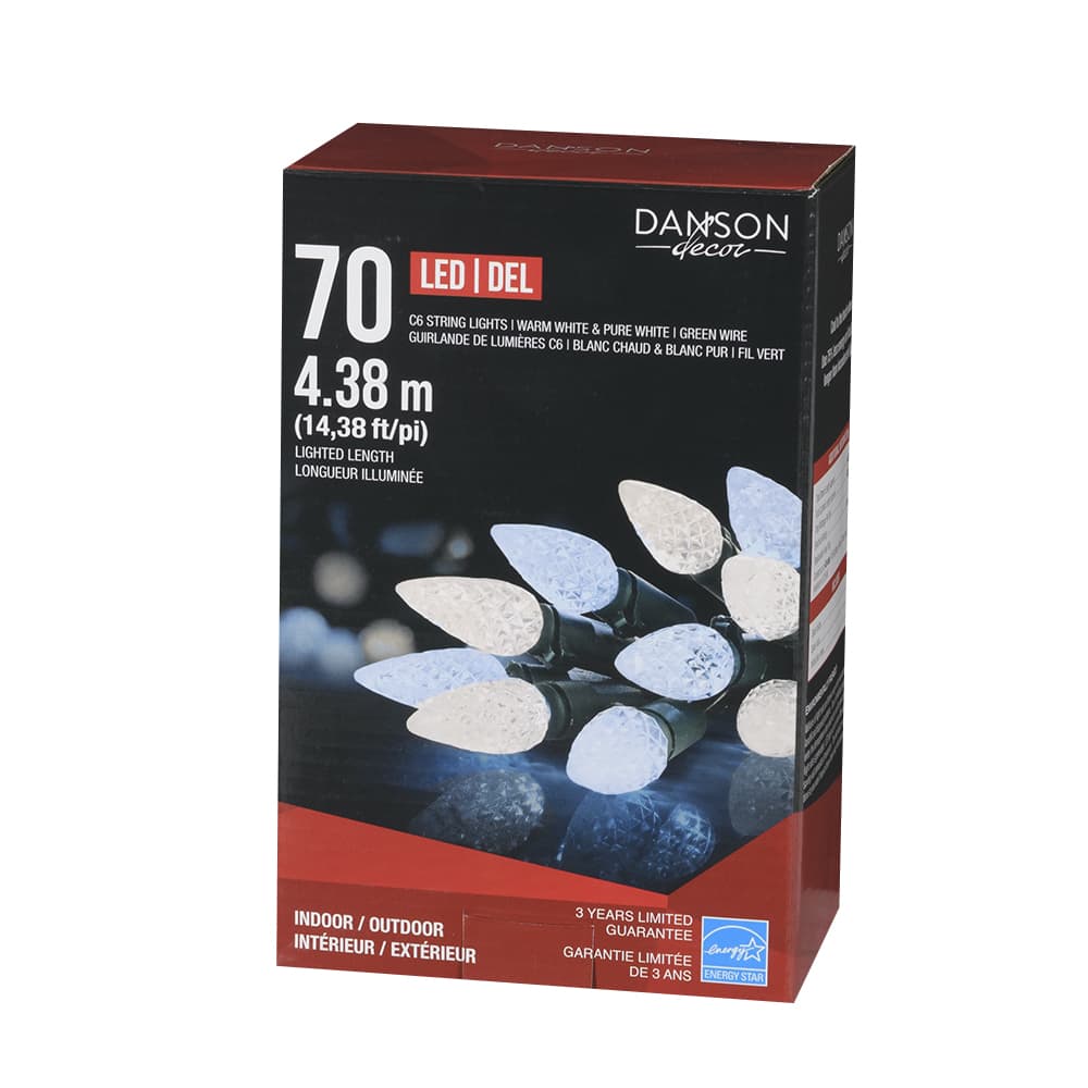 70 LED Lights Set Warm/Pure White