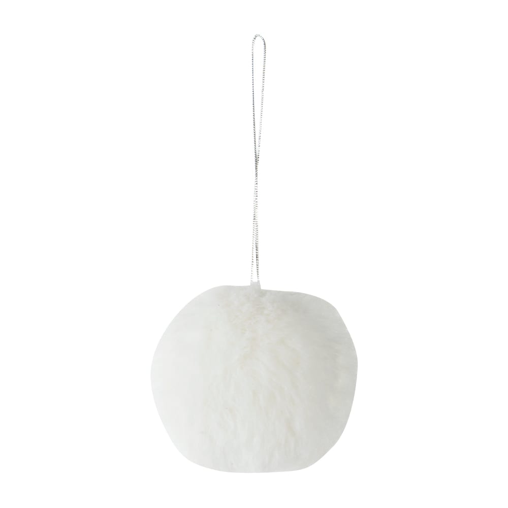Ornement boule blanche 2 3/4 po