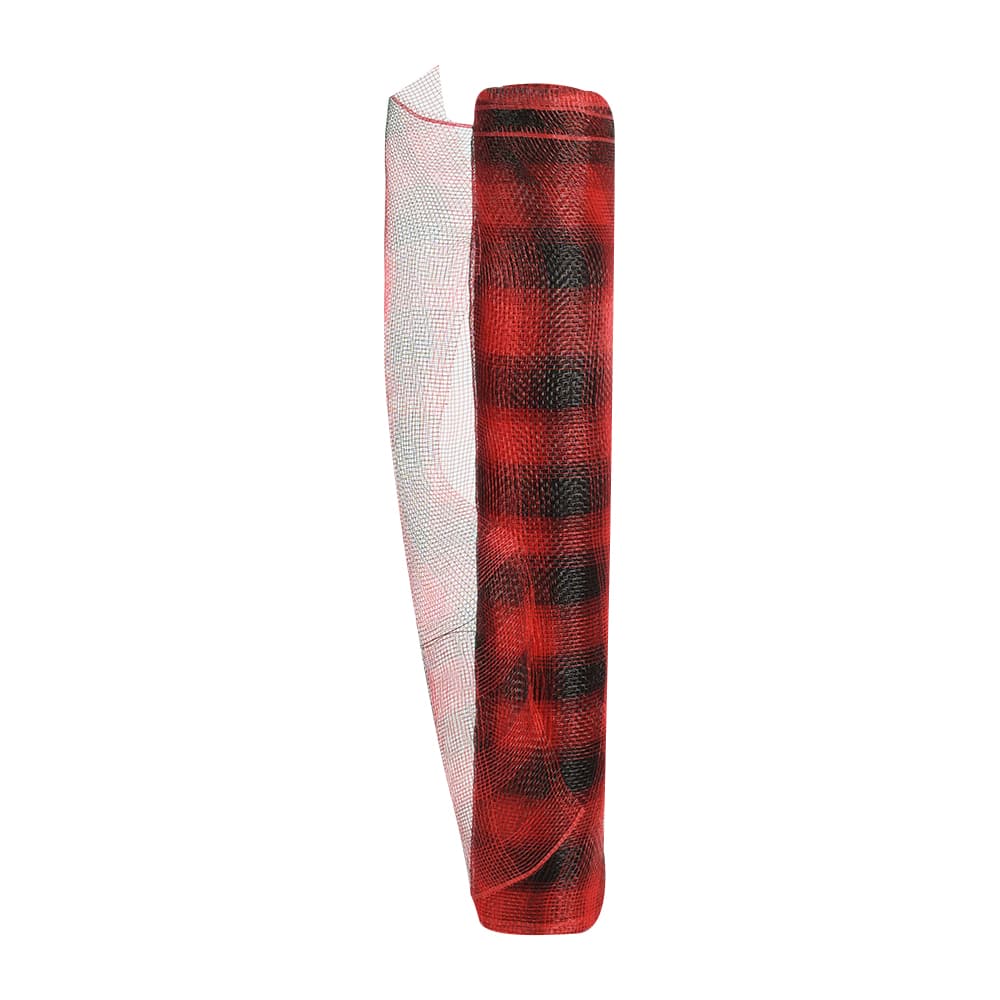 Rouleau de tulle rouge et noir 21 po x 30 pi VERTUO