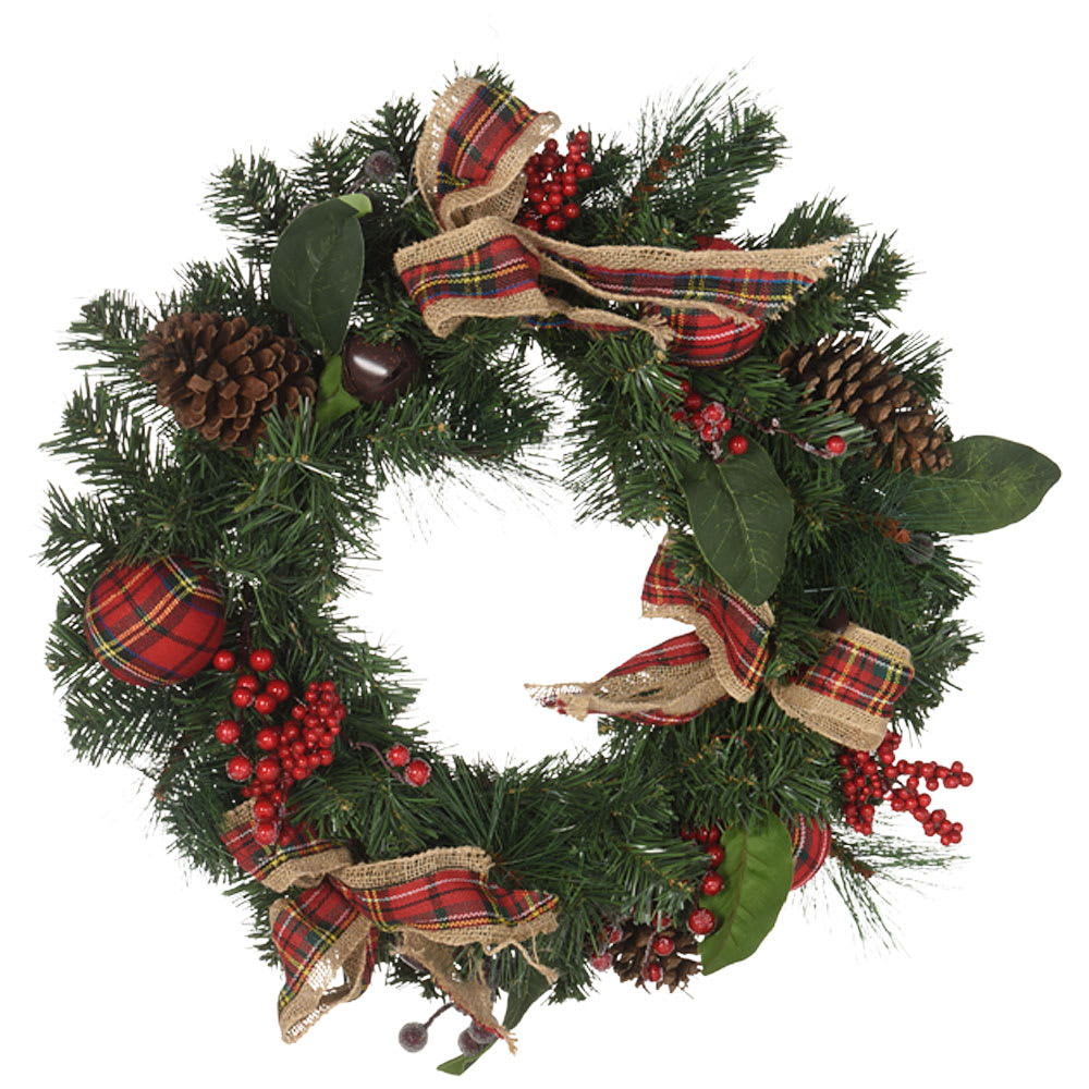 Couronne de Noël 24 po
