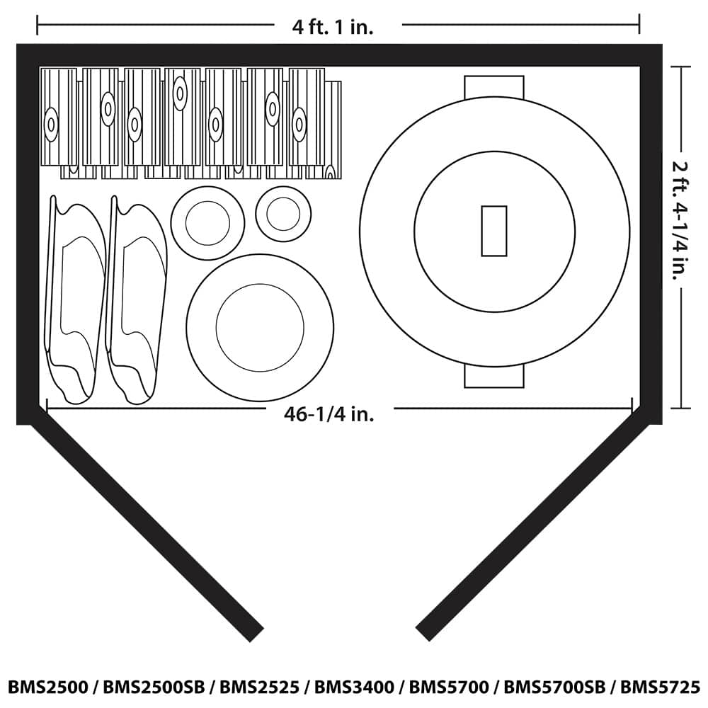Remise de jardin horizontale 34 pi³