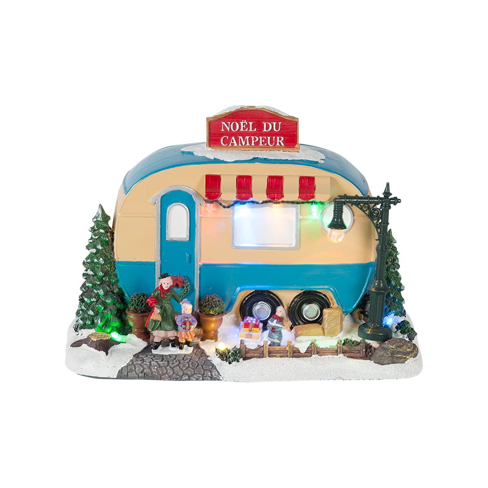 Campeur de Noël vintage illuminé