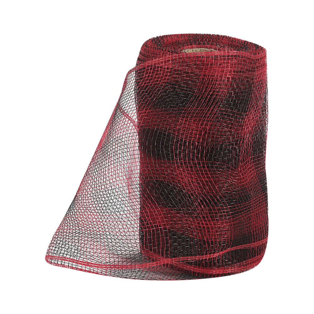 Rouleau de tulle rouge et noir 6 po x 30 pi VERTUO