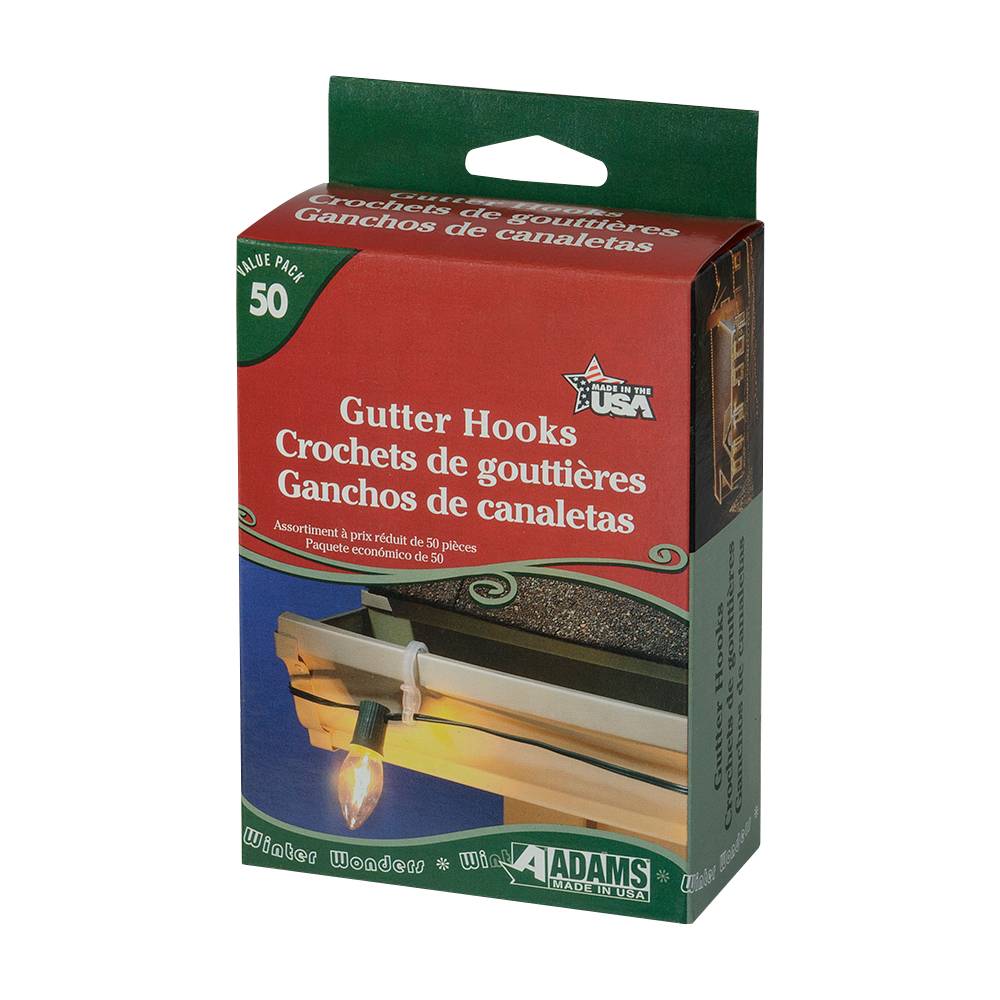 Crochets pour gouttières/bardeaux Pqt/50