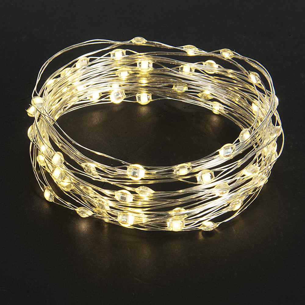 Jeu de 80 lumières micro DEL Blanc chaud