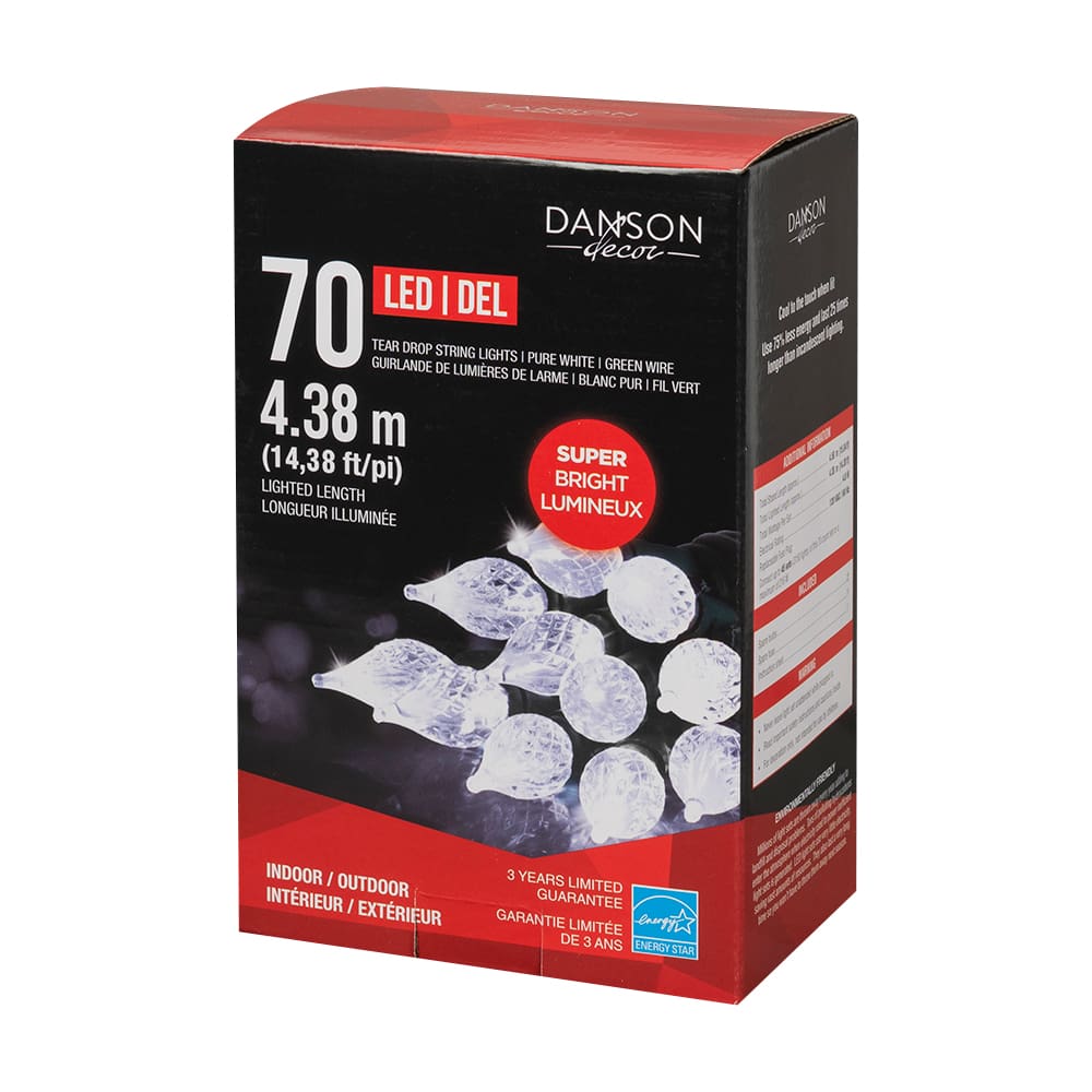 70 LED Lights Set Pure White