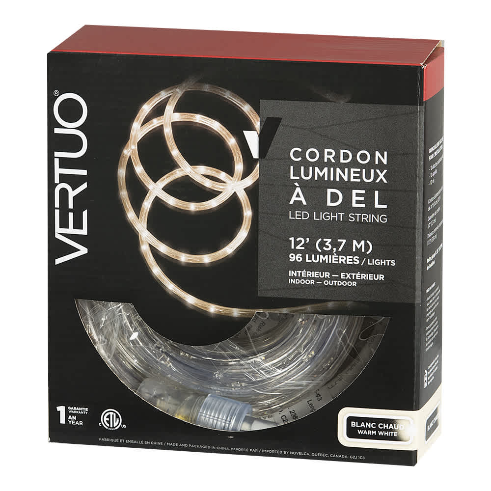 VERTUO Warm White LED Light Strip 12 ft.