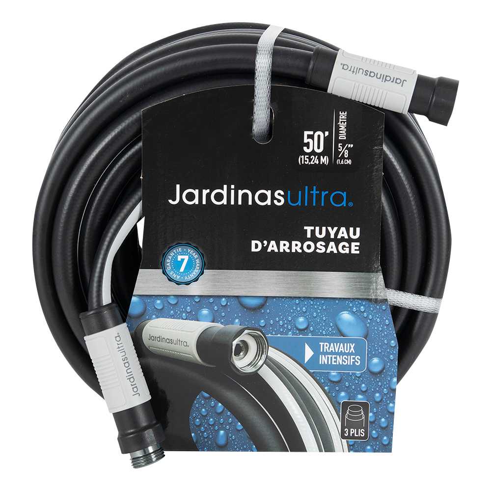 Tuyau d'arrosage Travaux intensifs 50&nbsp;pi&nbsp;x&nbsp;5/8&nbsp;po JARDINAS ULTRA