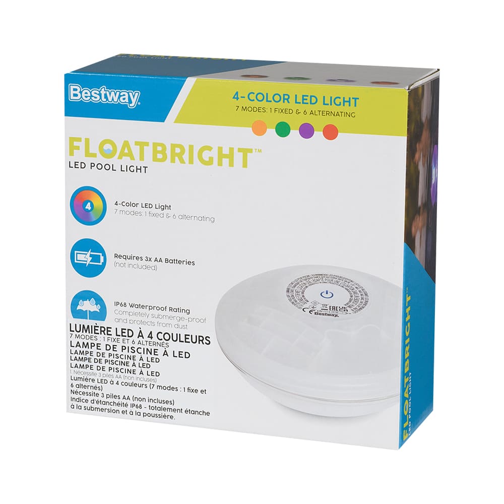 Lumière de piscine flottante à DEL