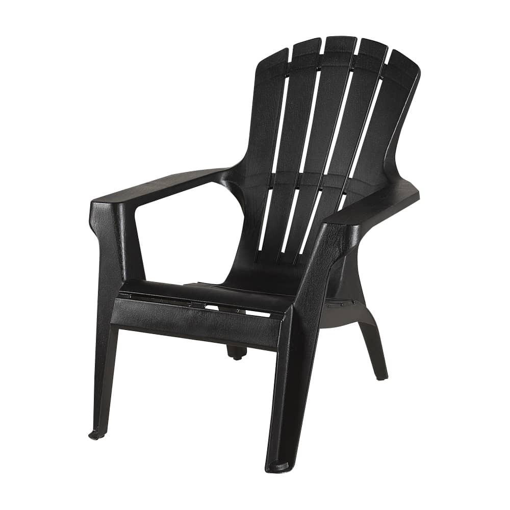Chaise Adirondack en résine noir GRACIOUS LIVING