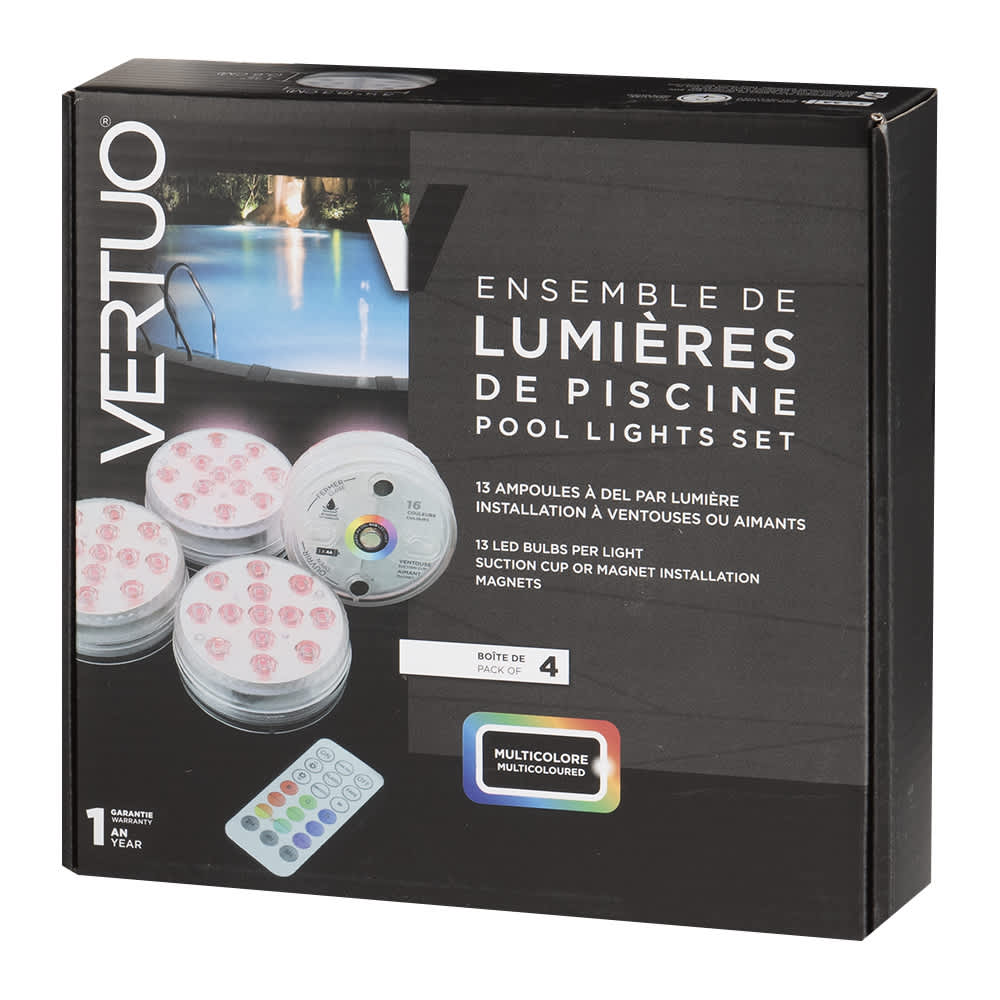 Ensemble de lumières de piscine Pqt/4 VERTUO