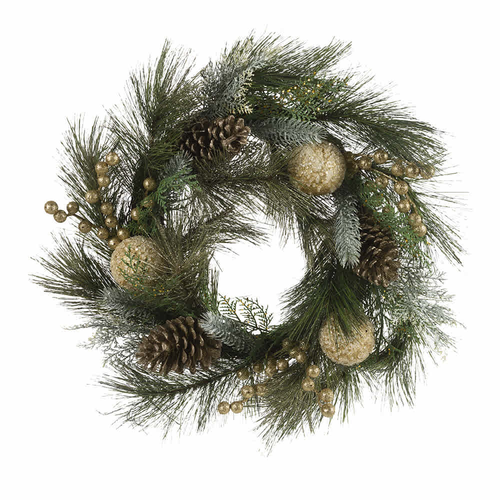 Couronne de Noël 24 po