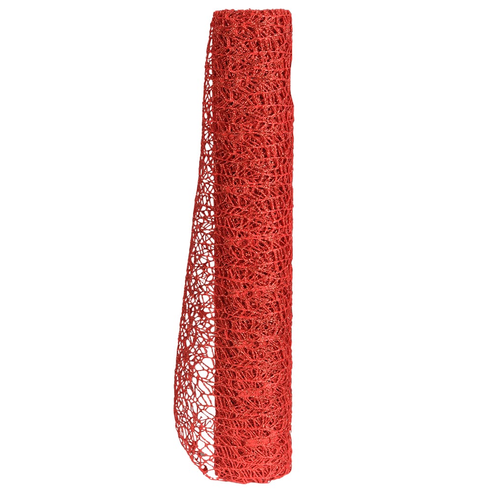 Rouleau de tulle rouge 18 7/8 po x 15 pi VERTUO