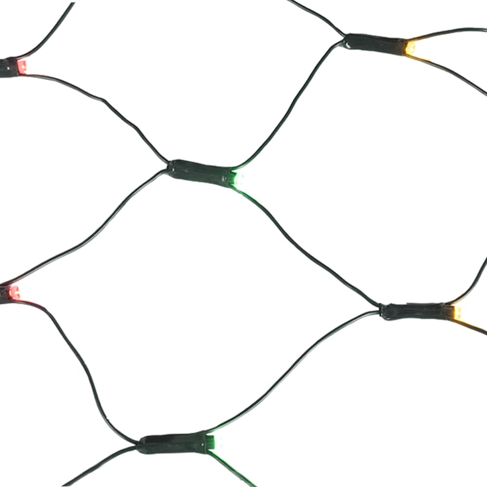 Jeu de 160 lumières DEL en filet Multicolore