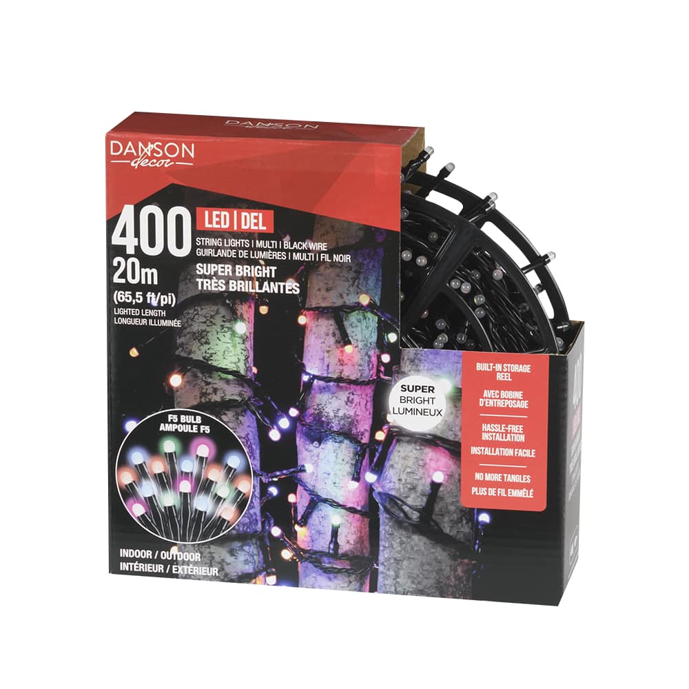 400 LED Lights Set Multicolour