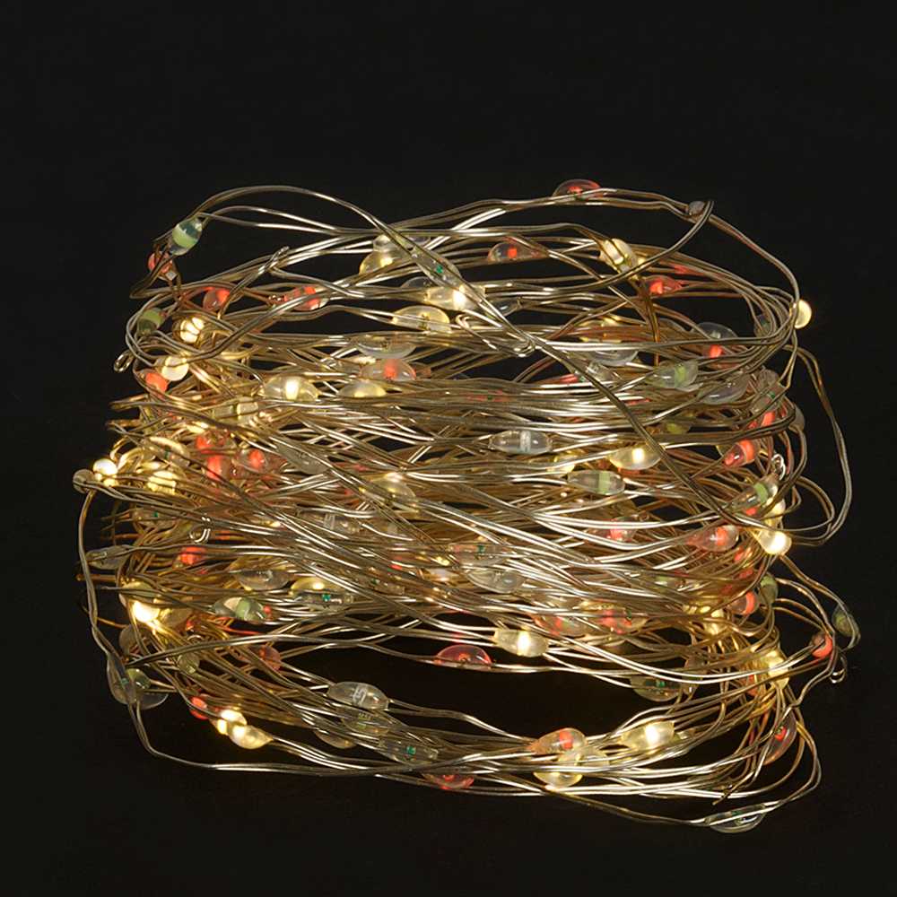 Jeu de 200 lumières à DEL micro multicolore