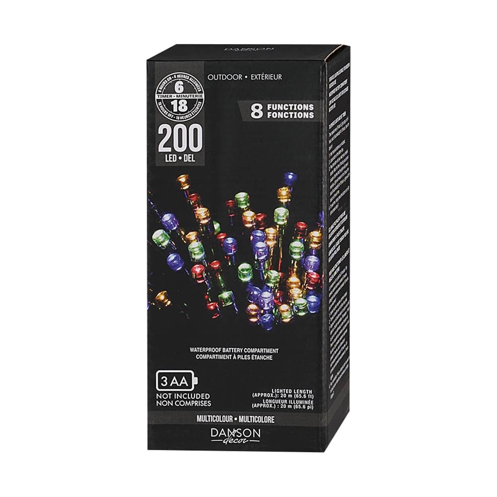 200 LED Lights Set Multicolour