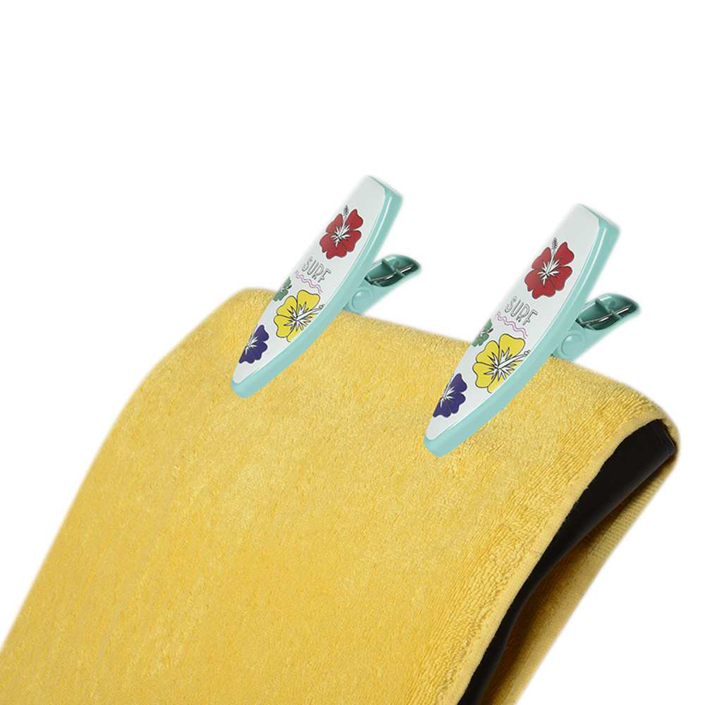 Pinces à serviette de plage Surf Pqt/2