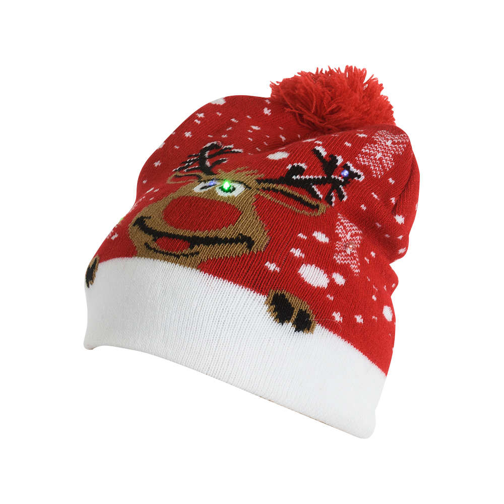 Tuque de Noël lumineuse pour adultes VERTUO