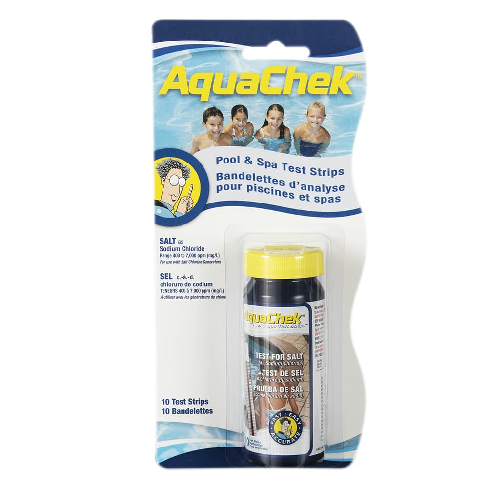 Languettes d’analyse d'eau Test de sel Pqt/10