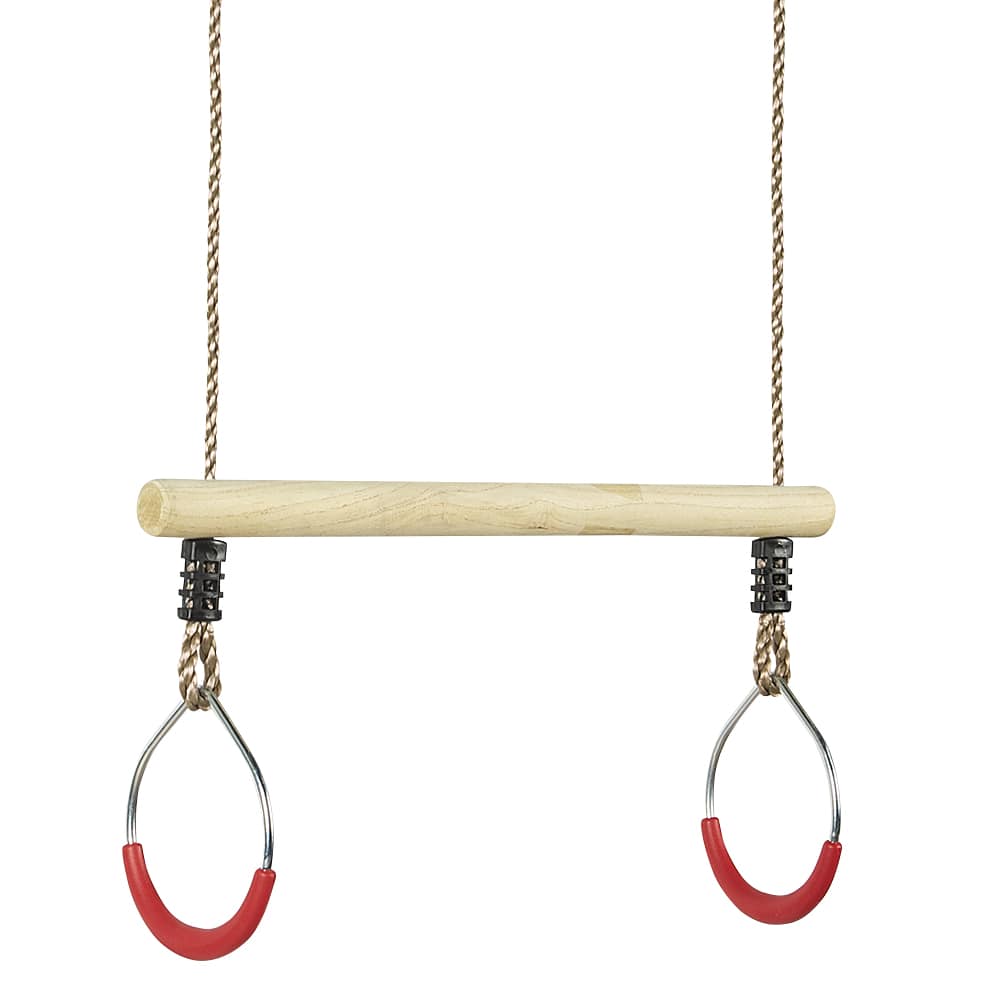 Trapèze et anneaux de gymnastique